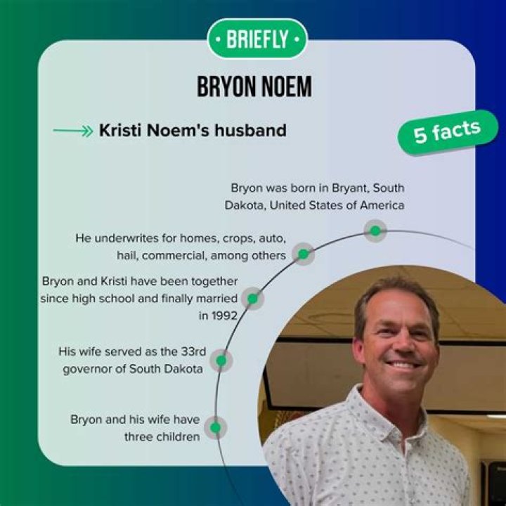 Bryon Noem: Who is South Dakota's First Gentleman in 2024?
