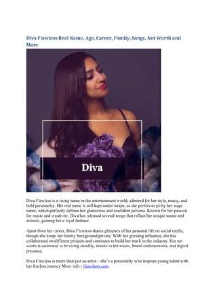 Discover Diva Flawless: The Rising Voice Shaping Today's Music Scene