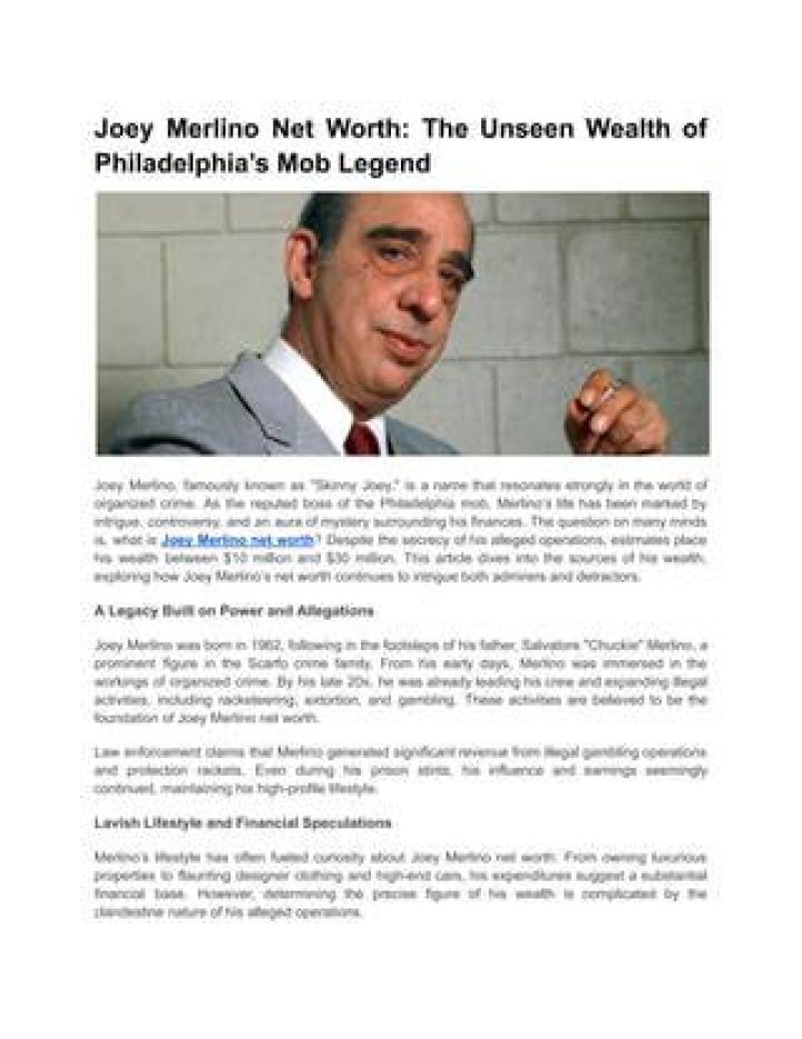 Joey Merlino: The Untold Story of Power, Influence, and Resilience