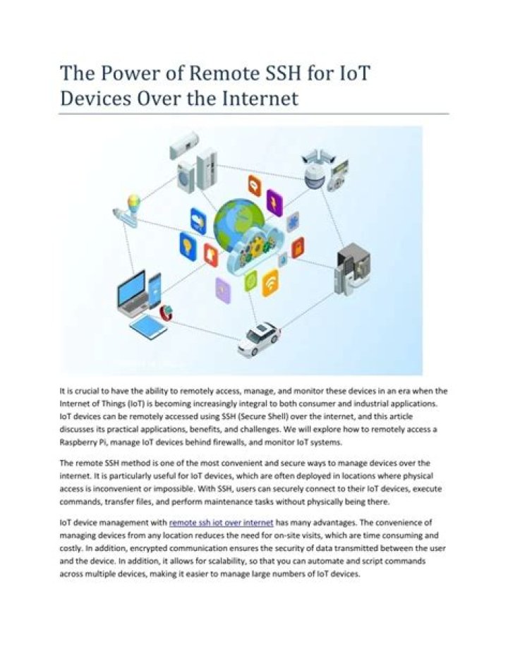 Unlocking the Power of IoT SSH Over Internet Example: A Beginner's Guide
