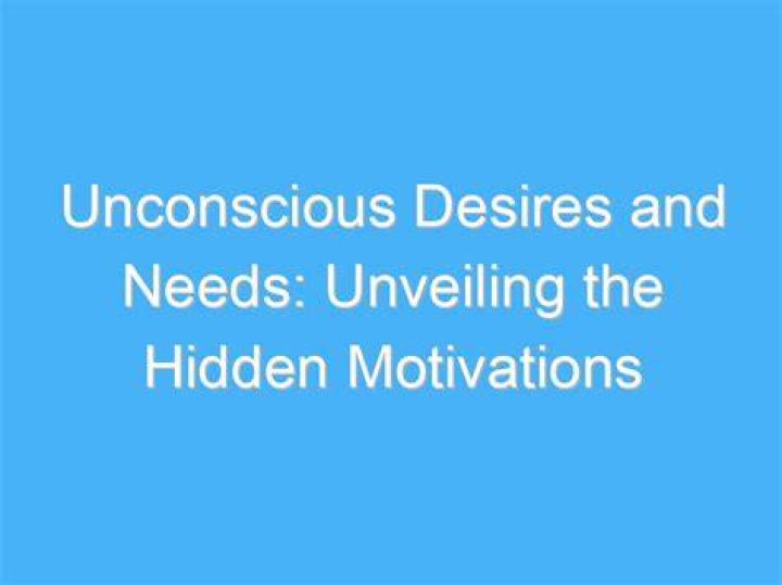 Unveiling the Hidden Desires: A Deep Dive into What Truly Motivates Us