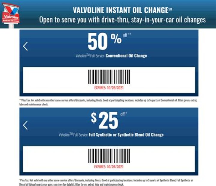Valvoline Coupon: Get $25 Synthetic Oil Change Price and Save Big Time
