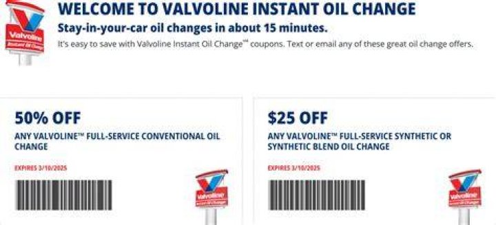 Valvoline Oil Change Coupon 50 Percent Off $25: The Ultimate Guide to Save Big